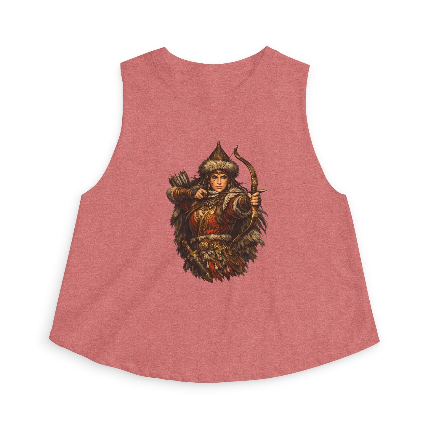 Scythian Archer Cop Top | Ancient Hungarian Nomad Female Bow Hunter Crop Top