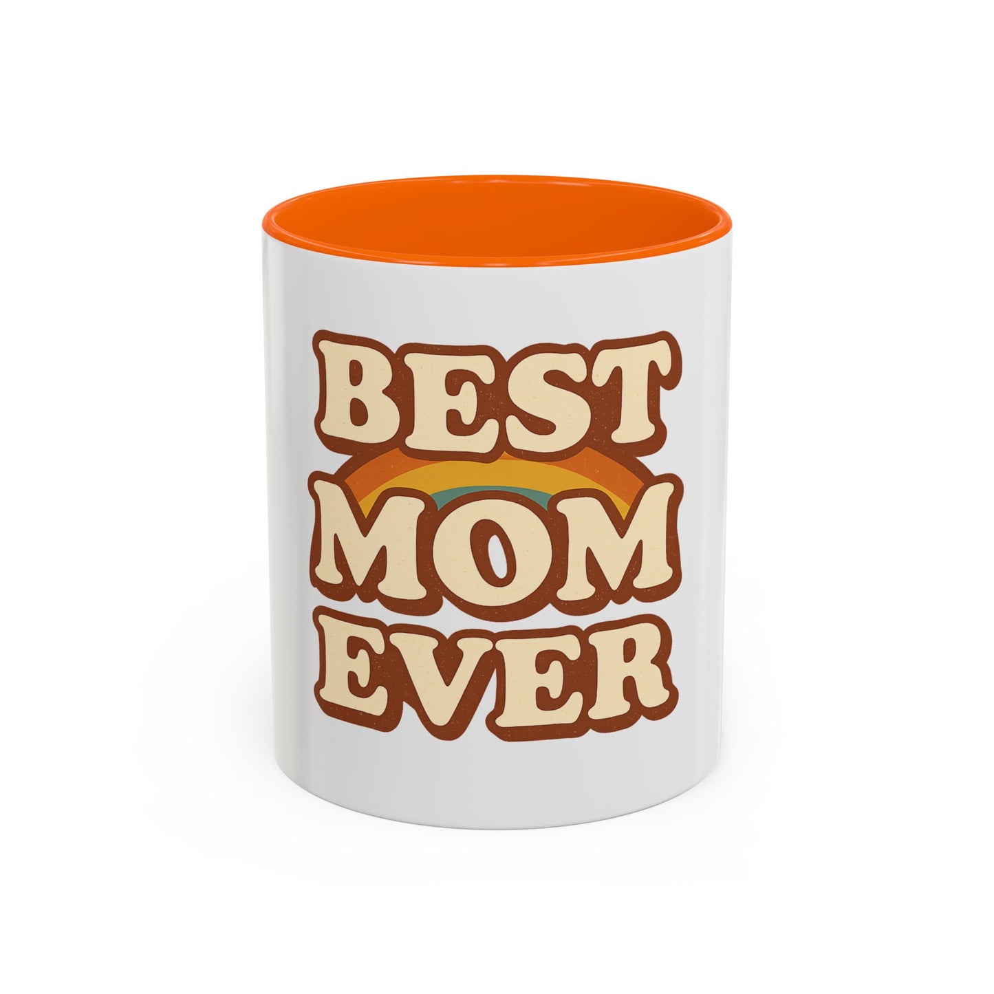 Best Mom Ever Accent Coffee Mug - Perfect Mother's Day Gift, Birthday Mug, Coffee Lovers, Unique Family Present, Cozy Drinkware
