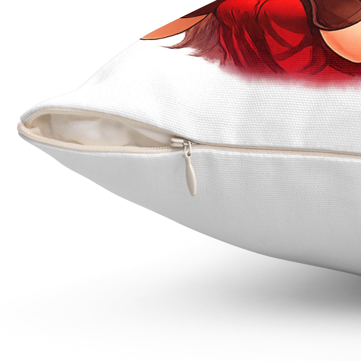 Fox Girl Valentine Pillow | Cute Anime Fox Girl Love Decor | Romantic Valentines Day Gift