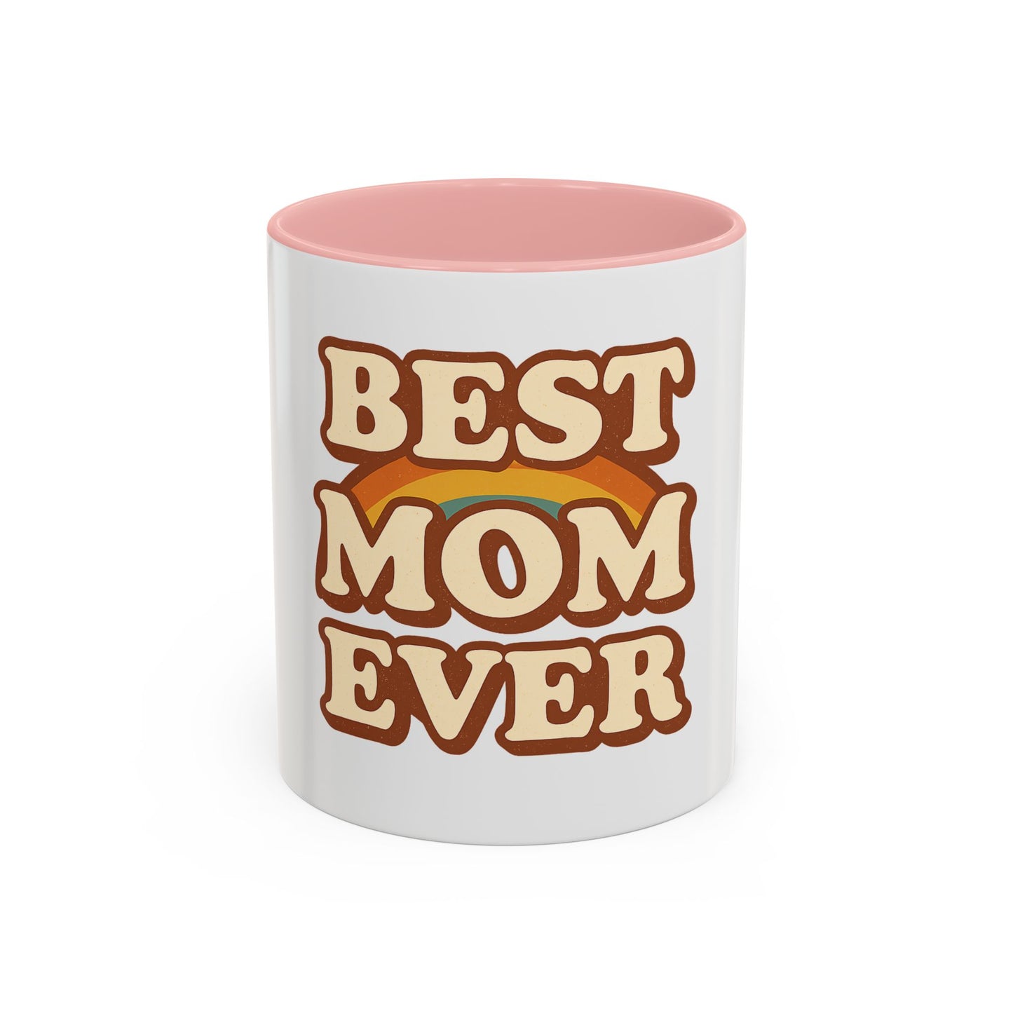 Best Mom Ever Accent Coffee Mug - Perfect Mother's Day Gift, Birthday Mug, Coffee Lovers, Unique Family Present, Cozy Drinkware