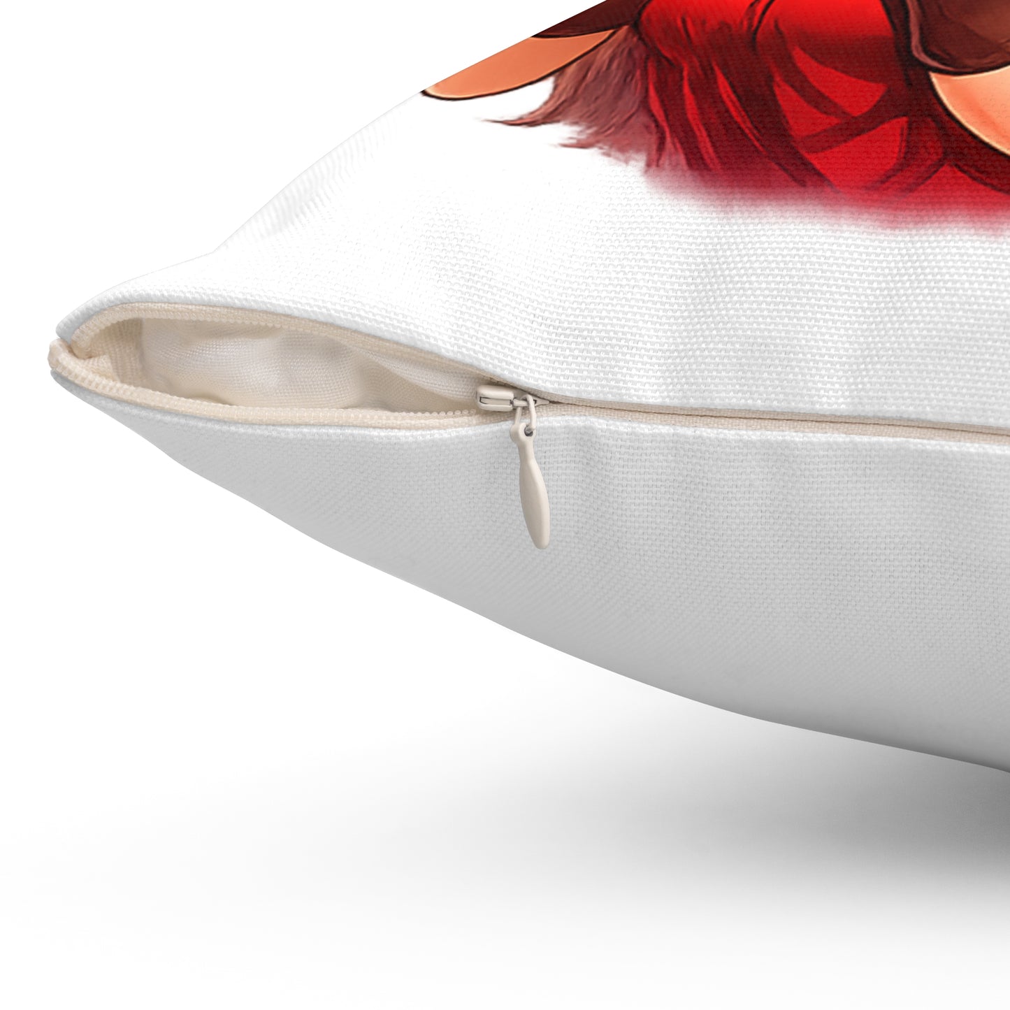 Fox Girl Valentine Pillow | Cute Anime Fox Girl Love Decor | Romantic Valentines Day Gift