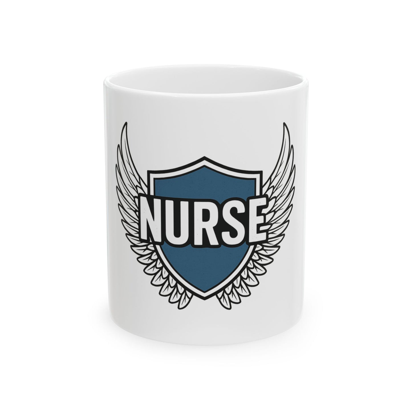 Nurse Mug, Winged Nurse Design, Gift for Healthcare Workers, Coffee Tea Cup, Inspirational Gifts, Hospital Staff Appreciation
