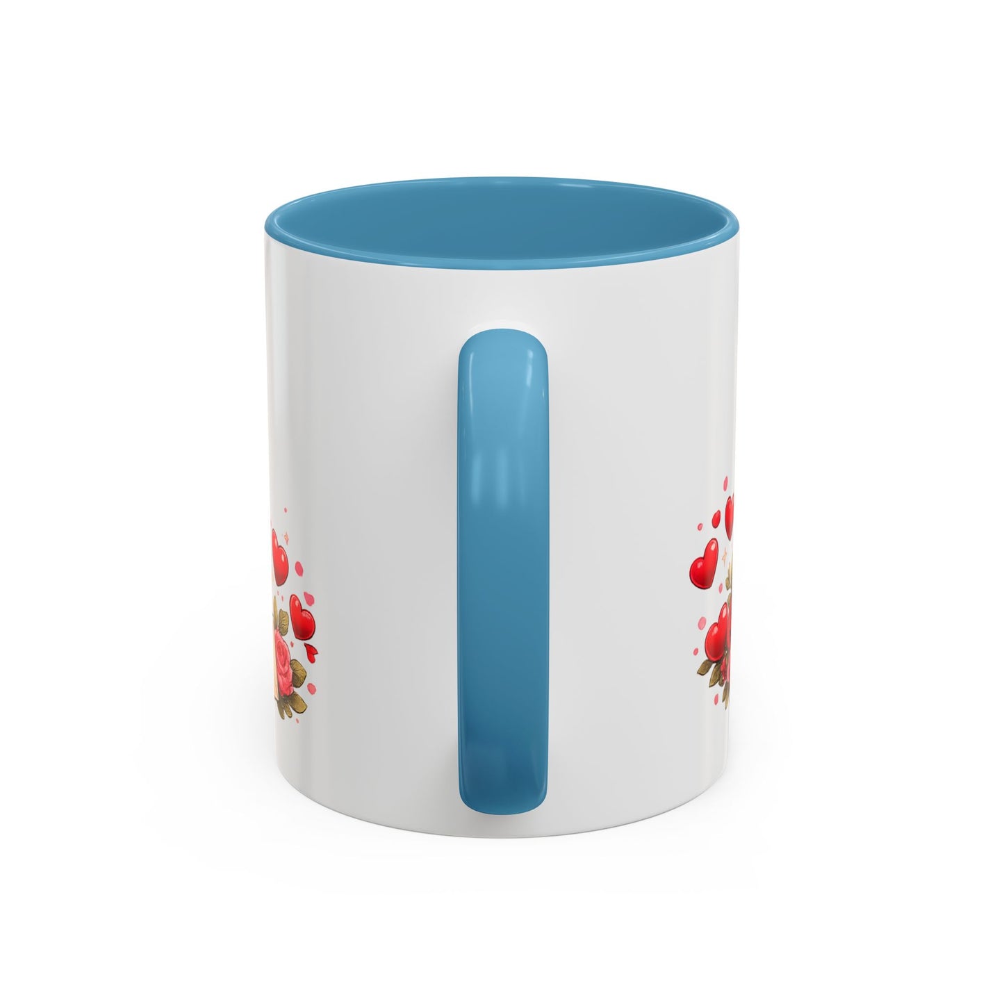 Foxy Valentine Accent Coffee Mug | Cute Anime Fox Girl Love Design