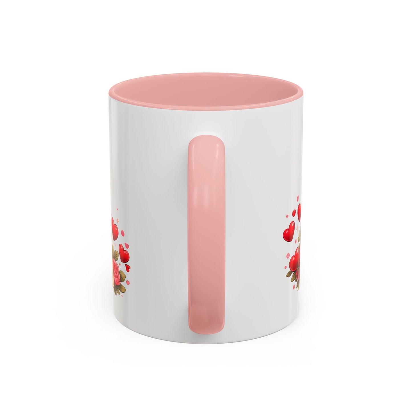 Foxy Valentine Accent Coffee Mug | Cute Anime Fox Girl Love Design