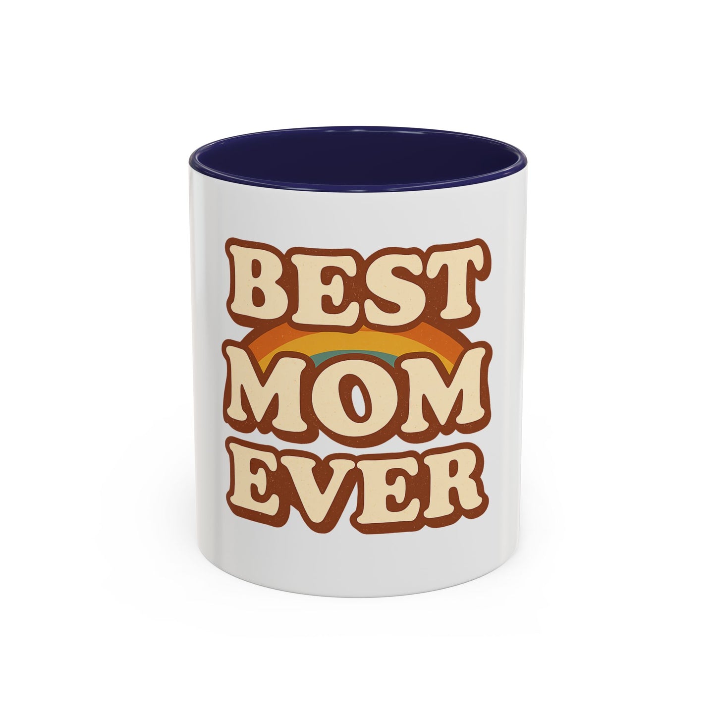 Best Mom Ever Accent Coffee Mug - Perfect Mother's Day Gift, Birthday Mug, Coffee Lovers, Unique Family Present, Cozy Drinkware