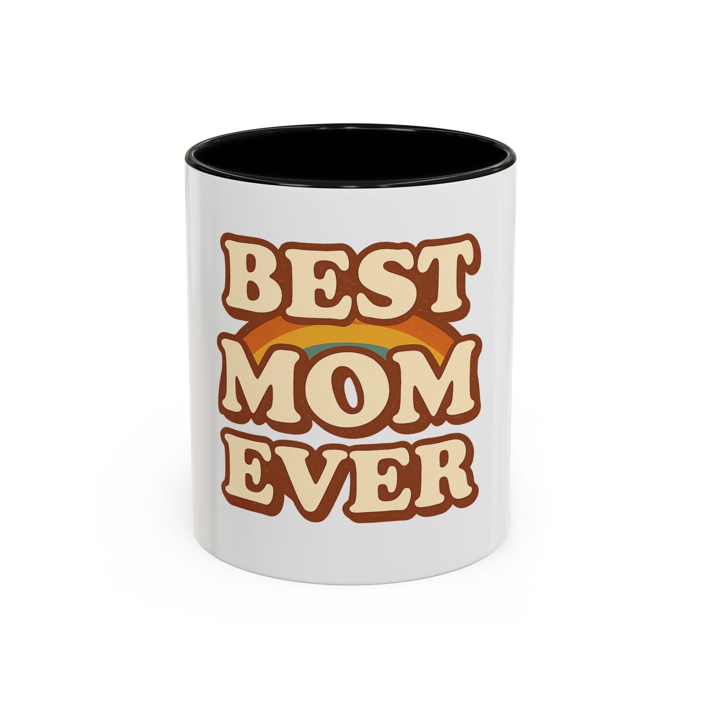 Best Mom Ever Accent Coffee Mug - Perfect Mother's Day Gift, Birthday Mug, Coffee Lovers, Unique Family Present, Cozy Drinkware