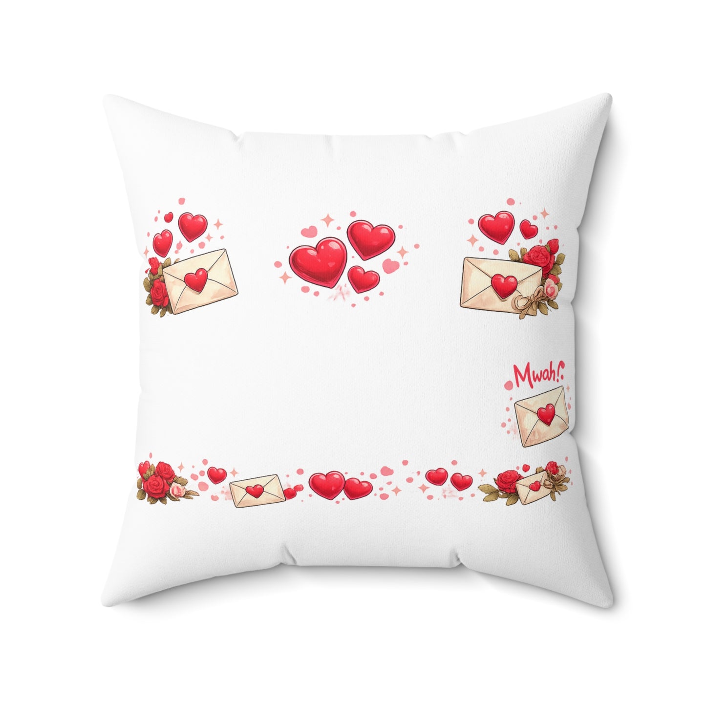Fox Girl Valentine Pillow | Cute Anime Fox Girl Love Decor | Romantic Valentines Day Gift