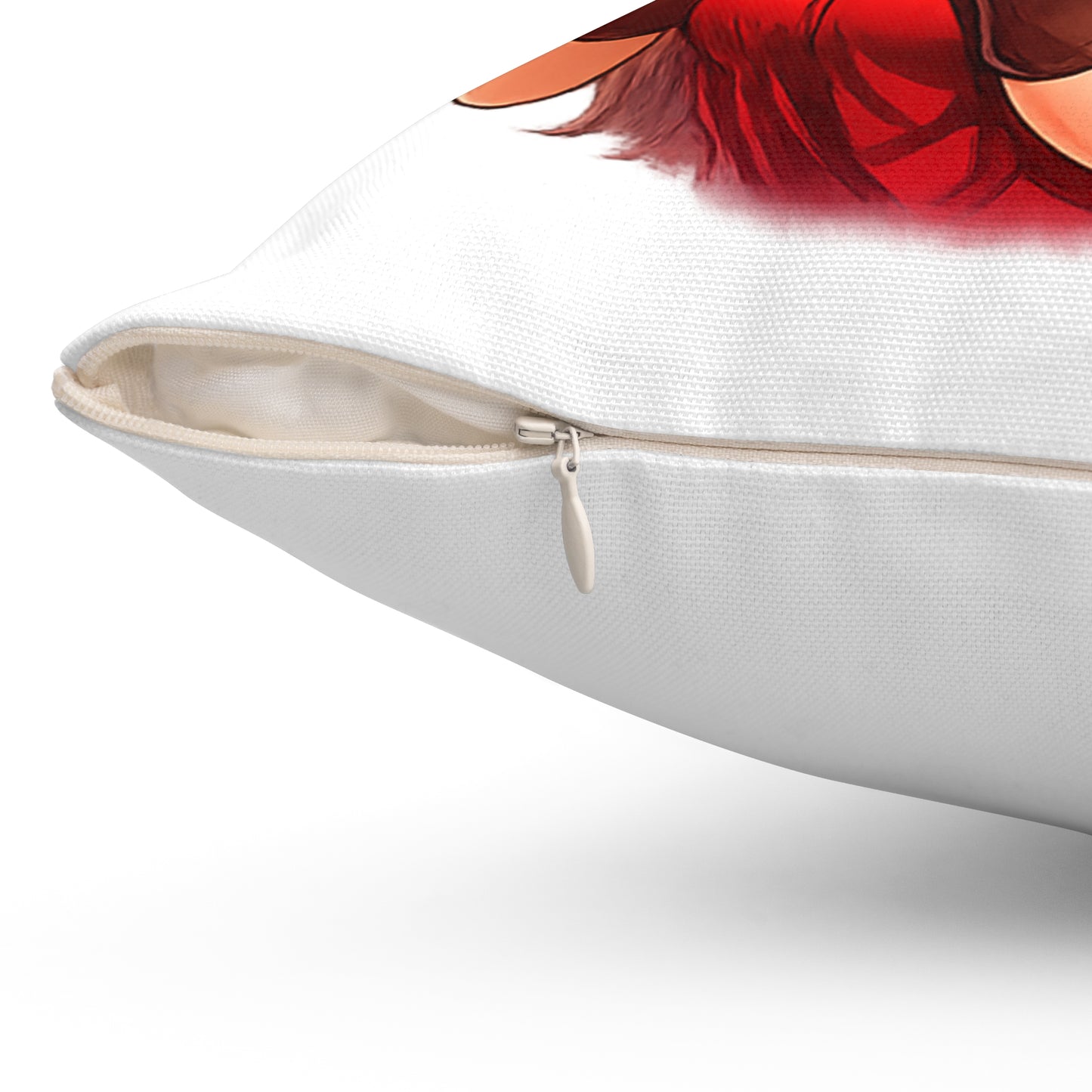 Fox Girl Valentine Pillow | Cute Anime Fox Girl Love Decor | Romantic Valentines Day Gift