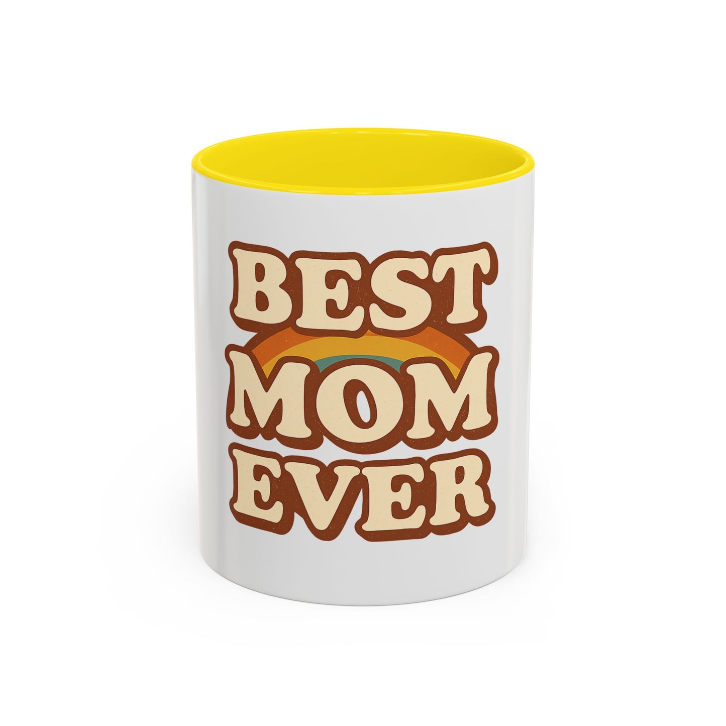 Best Mom Ever Accent Coffee Mug - Perfect Mother's Day Gift, Birthday Mug, Coffee Lovers, Unique Family Present, Cozy Drinkware