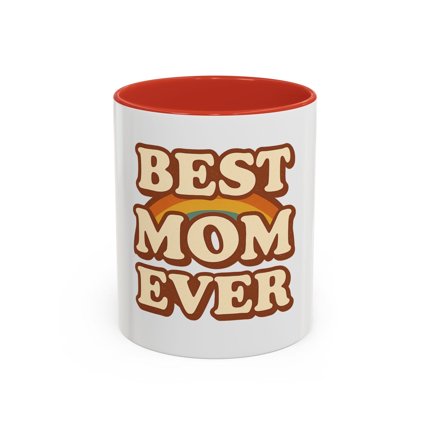 Best Mom Ever Accent Coffee Mug - Perfect Mother's Day Gift, Birthday Mug, Coffee Lovers, Unique Family Present, Cozy Drinkware
