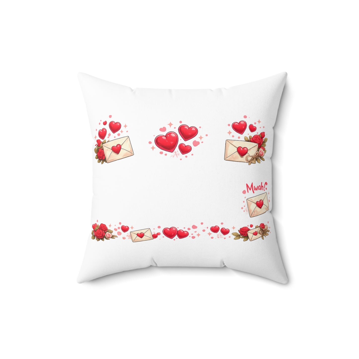 Fox Girl Valentine Pillow | Cute Anime Fox Girl Love Decor | Romantic Valentines Day Gift