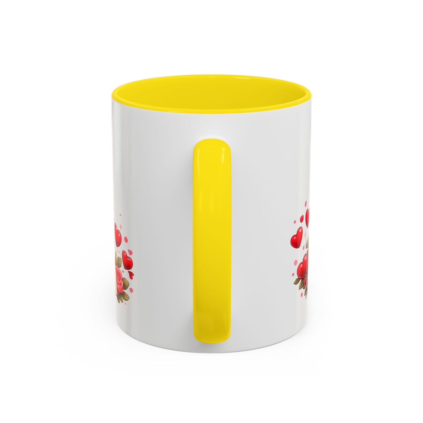 Foxy Valentine Accent Coffee Mug | Cute Anime Fox Girl Love Design