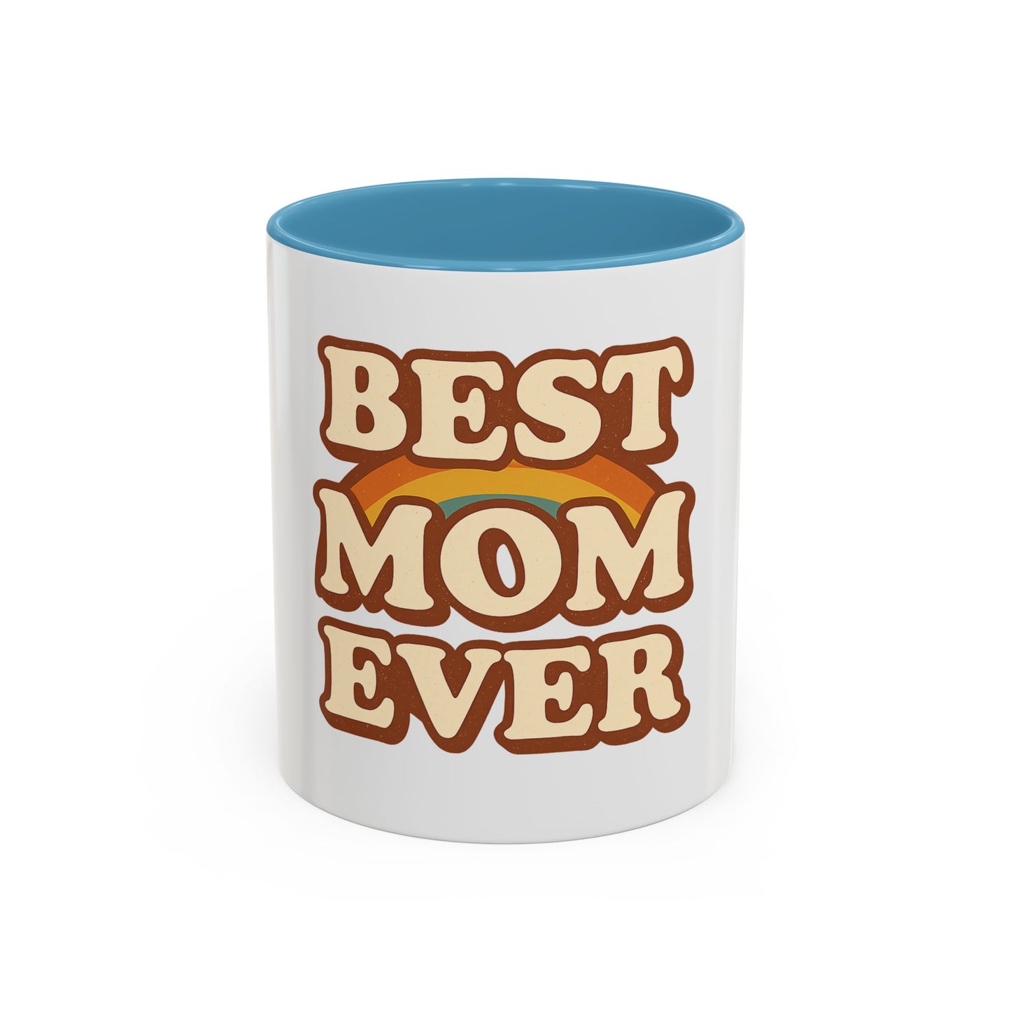 Best Mom Ever Accent Coffee Mug - Perfect Mother's Day Gift, Birthday Mug, Coffee Lovers, Unique Family Present, Cozy Drinkware