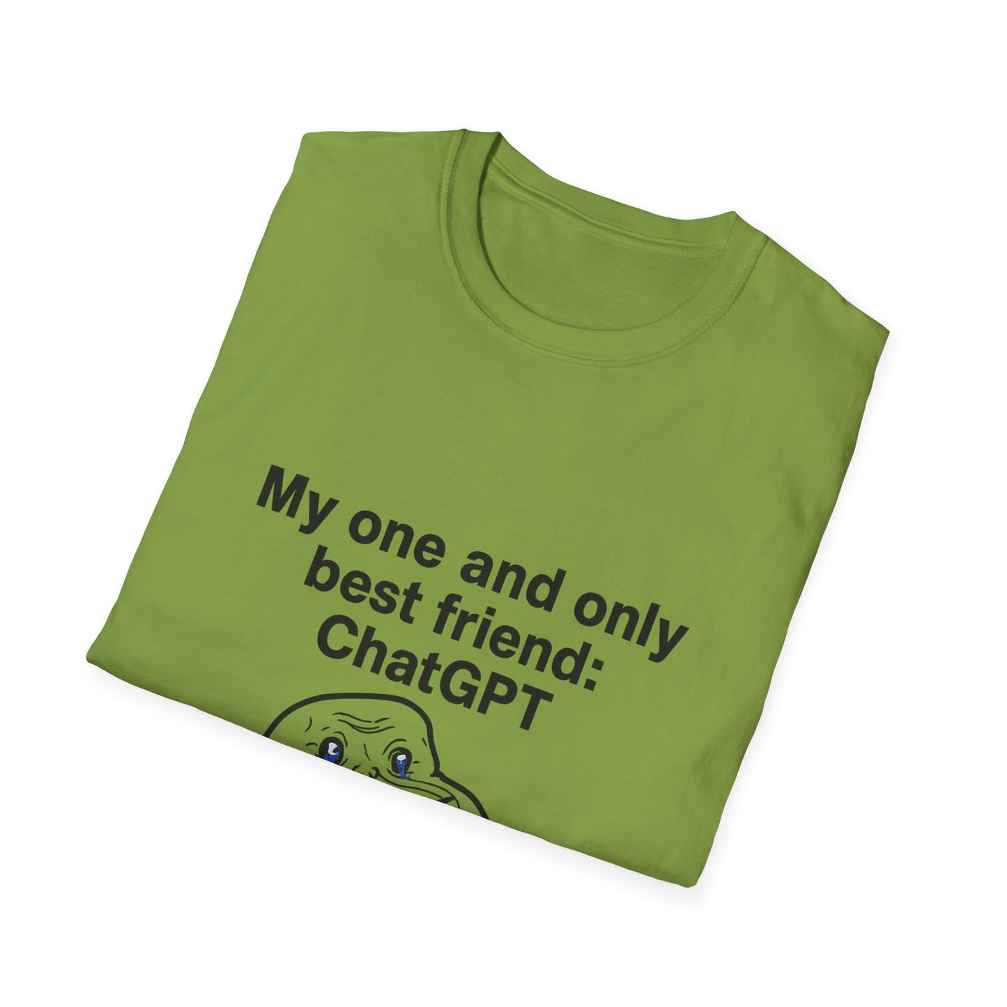 Funny ChatGPT T-Shirt, Unisex Softstyle Tee, AI Lover Gift, Best Friend Shirt, Tech Humor Apparel